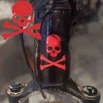 Car Mirror Personalization Sticker Bike Motorcycle Fixed Gear Skeleton Sticker Skull Mountain Bicycle (New)