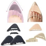 Toe Plug Soft Half Insoles Reusable Toe Sponge Filler Inserts for Shoes Adjustable (New)