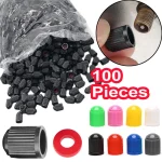 Car Tire Valve Stem Caps Plastic Tyre Valve Dust Caps Universal Wheel Stem (New)