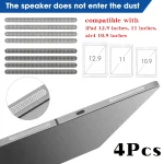 4PCS Metal Dustproof Net Stickers iPad Pro 11" 12.9" (New)