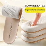 Leather Latex Sports Insole Cowhide Insoles for Shoes Arch Support Shoe Pads Shock (New)
