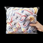 100  Elastic Food Covers, Disposable Plastic Bowl Lids for Fruit & Vegetable (New)