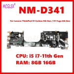 NM D341 Mainboard For Lenovo ThinkPad X1 Carbon 9th Gen   X1 Yoga 6th (New)