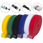 Cable Organizer Clips USB Cable Winder Management Nylon Free Cut Ties Wire Mouse (New)