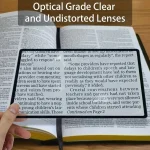 1 ultra thin, high magnification magnifying glass   perfect choice for students! (New)