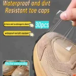 30 Pieces of Toe Cap Waterproof and Dustproof Shoe Protection Stickers, Moisture Proof Shoe (New)