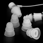 6Pcs Three Layer Silicone In-Ear Earphone Covers Cap Replacement Earbud (New)