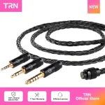TRN T2 Pro16 Core Earphones Silver Plated HIFI Upgrade Cable 2.5 5 pin 3.5 4.4 Type C (New)