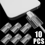 10-Charging Cable Transparent Cover Sleeve Unviersal Iphone Samsung (New)