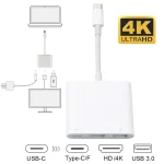 USB HUB Type C to HDMI Compatible Cable 4K Converter Adapter Type C to (New)