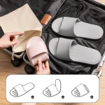 EVA Convenient Slippers Easy To Fold Travel Indoor Slippers Comfortable Light Casual Slippers (New)