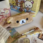 Rilakkuma Plushes Pencil Cases Relax Bear Kawaii Bag Kids Back To School (New)