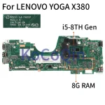 LA-F421P LENOVO Thinkpad X380 YOGA X380 Notebook Mainboard DTZS1 (New)
