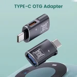 Type C OTG Adapter USB-C Male To USB 2 Female (New)