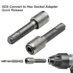SDS Plus Convert To 46026 Hex Shank Adapter Hexagonal Converter Electric Hammer Power (New)