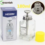 HOZAN 180ML Press Type Glass Alcohol Bottle Microporous Push Type Anti Spray Anti Blocking Stainless Steel (New)