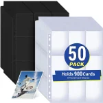 A4 Size Double Side 9 Pocket Trading Gaming Card Sleeves (New)