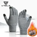 Women Men Warm Winter Touch Screen Gloves Stretch Classical Knit Mittens Wool Full (New)