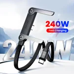 240W 2 in 1 USB C to USB C Fast Charging Foldable Bracket (New)