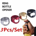 3  set Stainless Steel Creative Versatile Cool Finger Ring Bottle Opener Bar Beer (New)