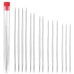 10 Big Eye Stainless Steel Beading Needles Set Collapsible Embroidery Beading Needle Jewelry (New)