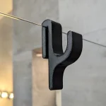 3D Shower Door Towel Hook for 8mm Glass Doors Bathroom Hanger for Clothes (New)