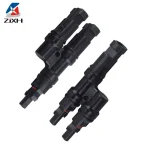1 Pair IP67 Solar PV Connector Approved 2 to 1 T Branch Male (New)