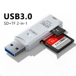 USB 3 Card Reader SD TF Card Memory Card Reader 2 IN 1 (New)