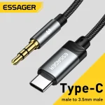 Essager Audio Jack Cable Type-C USB C to 3.5mm Jack (New)