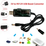 USB Boost Converter DC 5V to 9V 12V USB Step up Converter Cable 3.5x1.35mm (New)