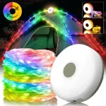 4 in 1 LED Camping Lamp Strip USB Rechargeable Atmosphere 10M Length Waterproof Light String (New)