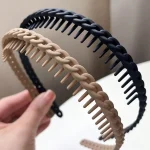 46024  Fashion Simple Frosted Toothed Anti Slip Headbands For Women Girls Party (New)