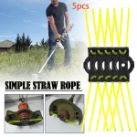 5 Simple Grass Rope Mower Accessories Straw Rope Wear resistant Mower Head Replacement Outdoor (New)