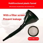 1  Multi Functional Flexible Automotive Fuel Funnel: Spill Proof Refueling & Oil Changing (New)
