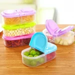 1 Healthy Plastic Food Container Portable Lunch Box Capacity Camping Picnic Food Fruit (New)
