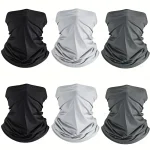 6 Cooling UV Protection Face Masks Breathable Windproof Balaclava for Outdoor Activities Soft (New)