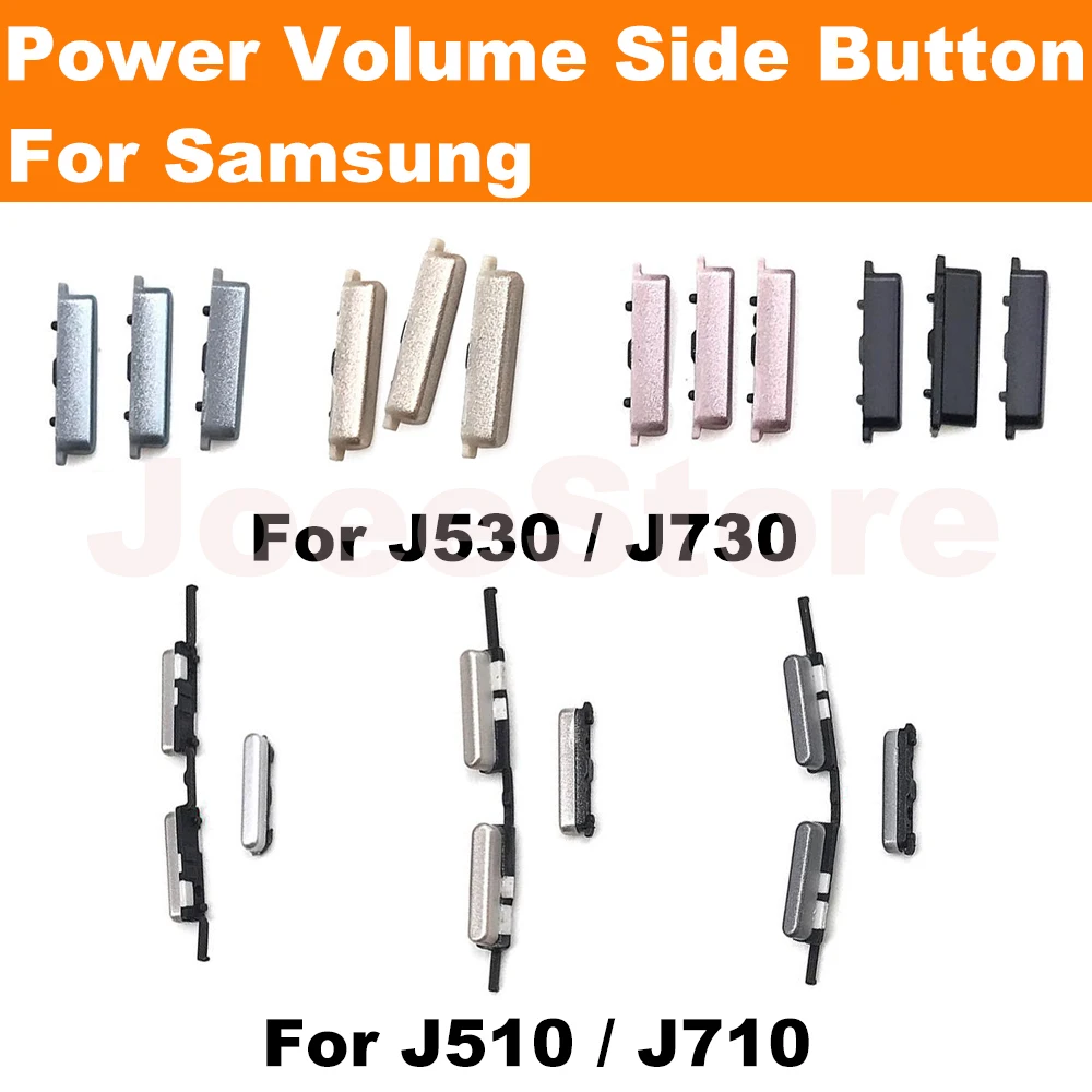 S58ee9ca0d88c47c788c2b77e02ac4f2aE Power Volume Side Button For Samsung J530 J730 J510 J710 J5 J7 2016 (New) - Image 1