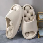 EVA Unisex Bathroom Slippers Water Leakage Massaging Indoor Slippers Comfortable Breathable Casual Slippers (New)