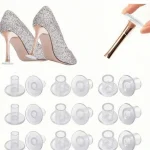 9 Pairs Transparent High Heel Protectors, for Walking on Grass Uneven Floor Anti (New)