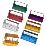 30 Holes Dental High and Low Speed Handpiece Bur Holder Aluminium Autoclavable Drills (New)