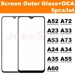 5 Front Outer Glass With OCA Film For Samsung Galaxy A52 A72 A13 (New)