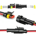 Waterproof 2 Pin Wire Connectors   Automotive Connector Kit for Car, Truck, Motorcycle, (New)