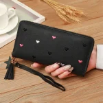 Women Long Wallets Purses Luxury Love Heart Wallets for Ladies Girl Money Pocket (New)