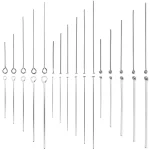 100 Lot Stainless Steel Headpin Diy Jewelry Accessories Earrings Beading Eye Pins Flat Head (New)