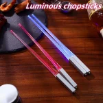 LED Luminous Chopsticks Light Up Dinning Party Tableware Multicolor Kitchen Accessories Led (New)