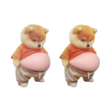 1 10 3d Stickers Cute Shiba Inu Puppy Belly Sticker Big Belly Dog Decals (New)
