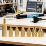 Heat Set Soldering Iron Tip Head Insert M2 M6 Hot Melt Brass Embedded Thread (New)