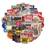 50 Pop Style Vintage For Gift DIY Skateboard Luggage Refrigerator Notebook Motorcycle Waterproof (New)
