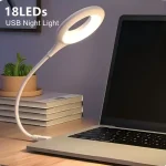 18LEDs USB Direct Plug Portable Lamp Notebook Computer Lamp Eye Protection Student Study (New)