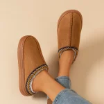 Winter Womens Slipper Fashion Fuzzy Fur Anti slip Soft Sole Outdoor Indoor Warm Comfort (New)